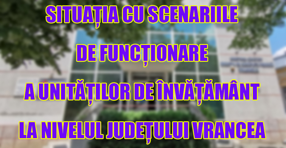 Ședință extraordinară pentru stabilirea unor măsuri în cadrul unităților/instituțiilor de învățământ în condiții de siguranță epidemiologică pentru prevenirea îmbolnăvirilor cu virusul SARS-CoV-2 la nivelul județului Vrancea post thumbnail